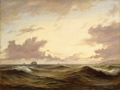 Seascape by Anton Melbye — oil painting reproduction