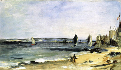 Seascape at Arcachon (Arcachon, beautiful weather) in study