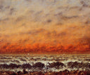 Seascape by Gustave Courbet — ships oil painting wall art, Realism