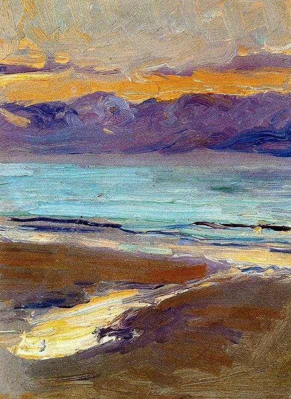 Seashore by Joaquín Sorolla — hand-painted landscape oil painting reproduction on canvas