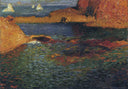 Seaside by Henri Martin — ships oil painting wall art, Divisionism