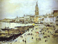 Seaside in Venice by Valentin Serov — hand-painted architectural oil painting reproduction on canvas