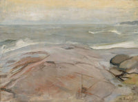 Seaside Landscape from Suursaari Island by Magnus Enckell — hand-painted landscape oil painting reproduction on canvas