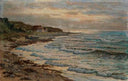 Seaside scene. Norway by Vartan Mahokian — beach oil painting wall art, Realism