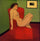 Seated Female Nude in modern living room