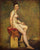 Seated Nude, Mademoiselle Rose in modern living room