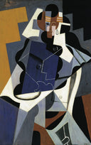 Seated Woman by Juan Gris — hand-painted abstract oil painting reproduction on canvas