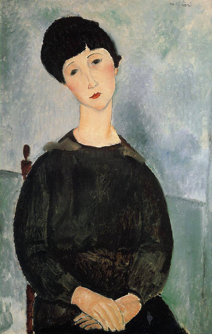 Seated Young Woman - Amedeo Modigliani