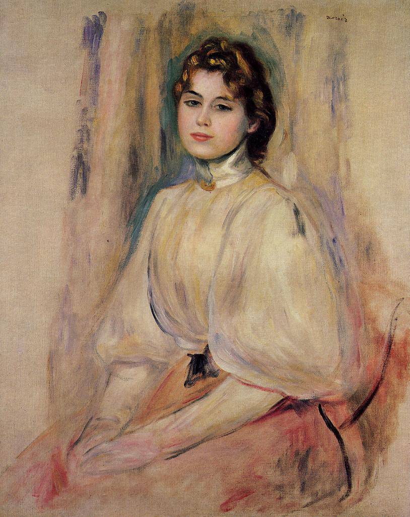 Seated Young Woman - Pierre-Auguste Renoir