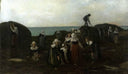 Seaweed collectors in Brittany by Charles Victor Thirion — hand-painted portrait oil painting reproduction on canvas