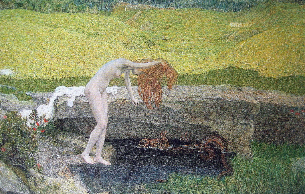 Vanity by Giovanni Segantini — hand-painted abstract oil painting reproduction on canvas