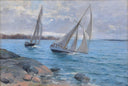 Seglats by Elin Danielson-Gambogi — ships oil painting wall art, Realism