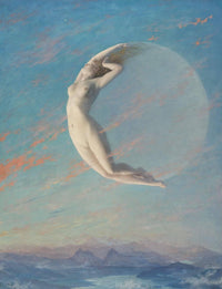 Selene by Albert Aublet — hand-painted abstract oil painting reproduction on canvas
