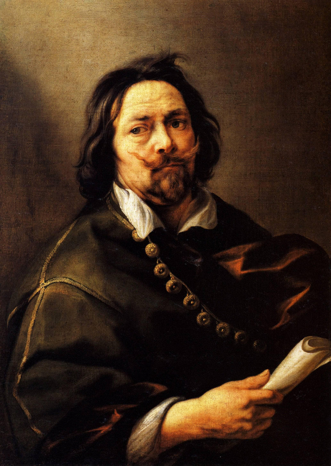 Self-Portrait by Jacob Jordaens — hand-painted portrait oil painting reproduction on canvas