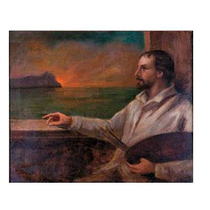 Self-portrait against the background of the Circeo