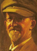 Self-portrait by Alfredo Andersen — hand-painted portrait oil painting reproduction on canvas