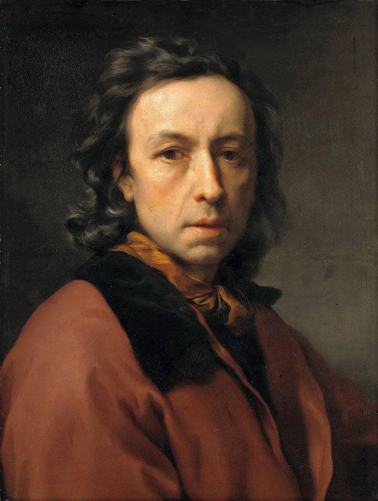Self-Portrait by Anton Raphael Mengs — hand-painted portrait oil painting reproduction on canvas
