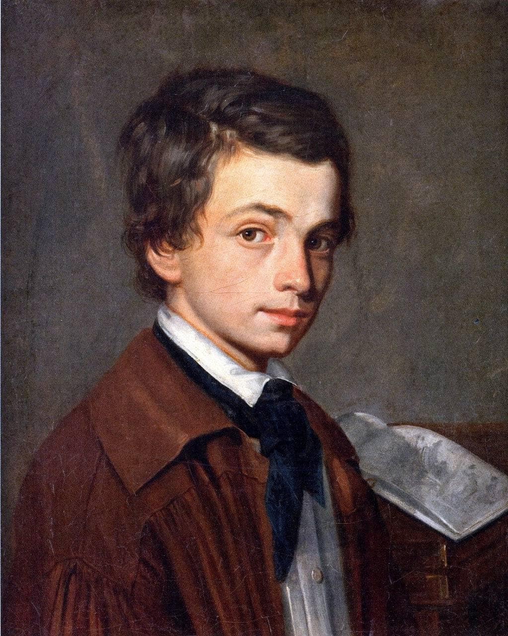 Self Portrait as a Child by Alexandre Cabanel — hand-painted portrait oil painting reproduction on canvas