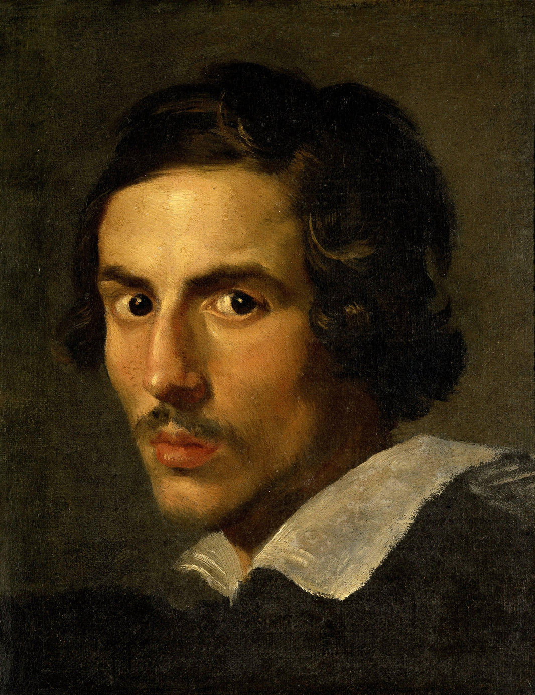 Self Portrait as a Young Man by Gian Lorenzo Bernini — hand-painted portrait oil painting reproduction on canvas