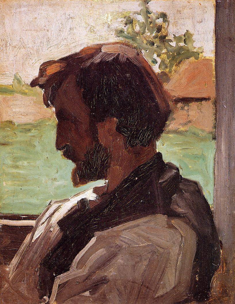 Self-Portrait at Saint-Saveur - Frederic Bazille