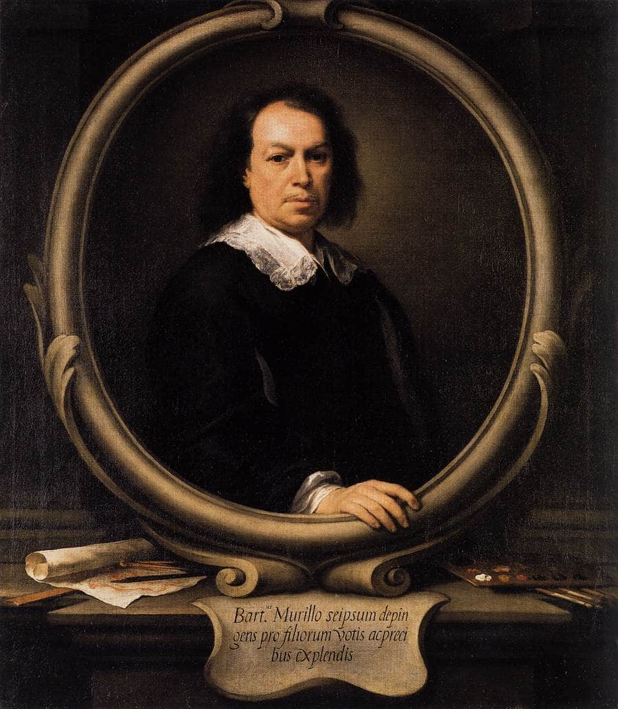 Self portrait by Bartolome Esteban Murillo — hand-painted portrait oil painting reproduction on canvas