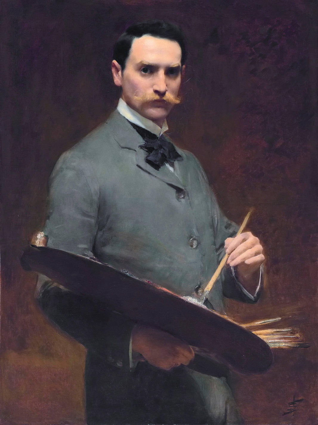 Self Portrait by Solomon Joseph Solomon — hand-painted portrait oil painting reproduction on canvas
