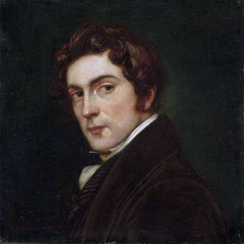 Self-Portrait by Carl Joseph Begas — hand-painted portrait oil painting reproduction on canvas