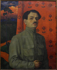 Self-portrait by David Kakabadze — hand-painted portrait oil painting reproduction on canvas