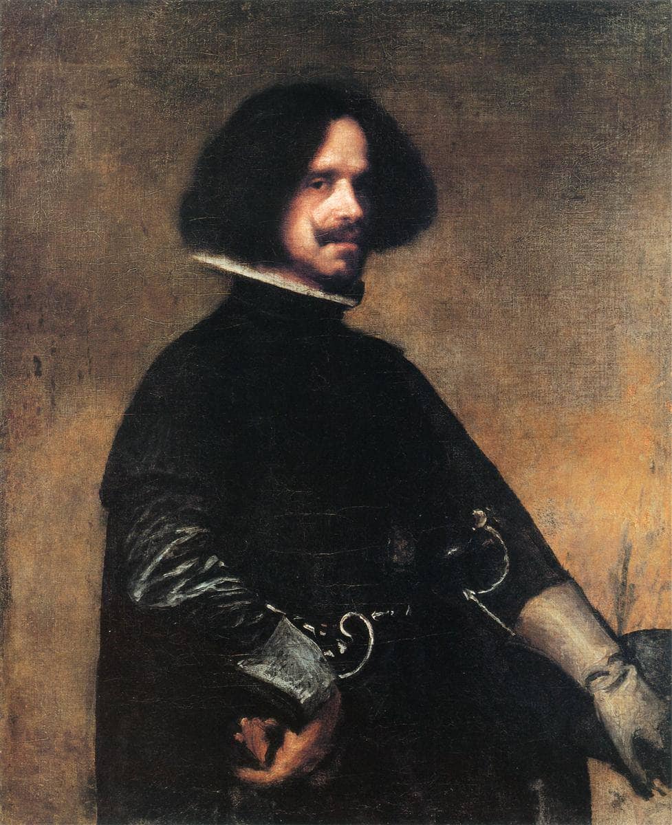 Self-portrait by Diego Velazquez — hand-painted portrait oil painting reproduction on canvas
