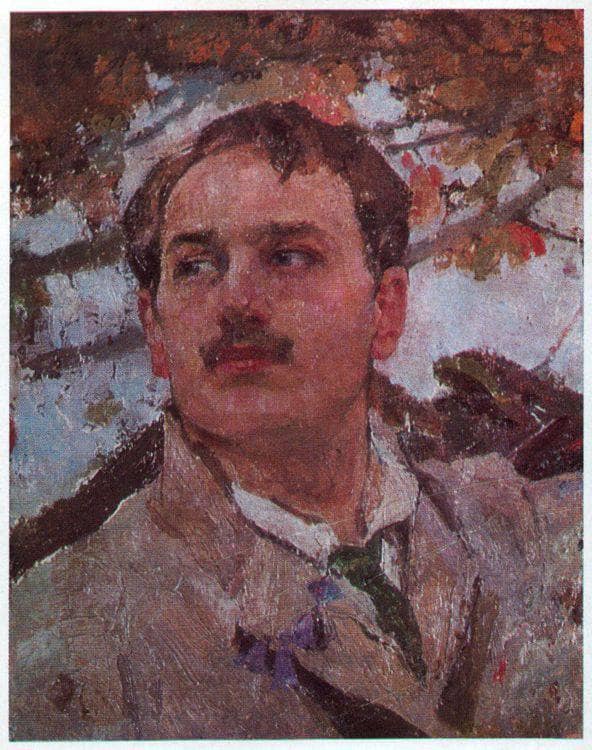Self-portrait by Fedir Krychevsky — hand-painted landscape oil painting reproduction on canvas