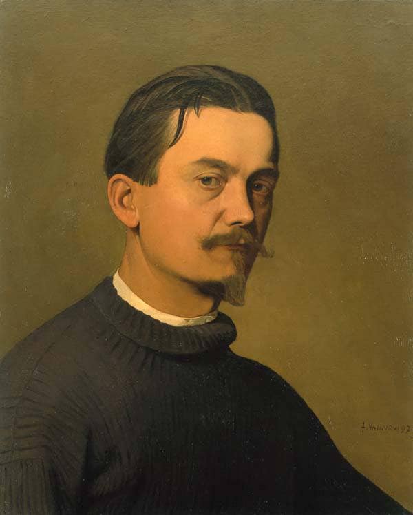Self-portrait by Felix Vallotton — hand-painted portrait oil painting reproduction on canvas