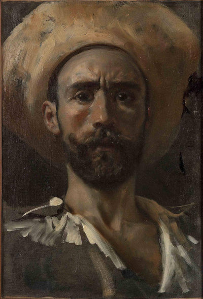 Self-portrait by Francesco Paolo Michetti — oil painting reproduction