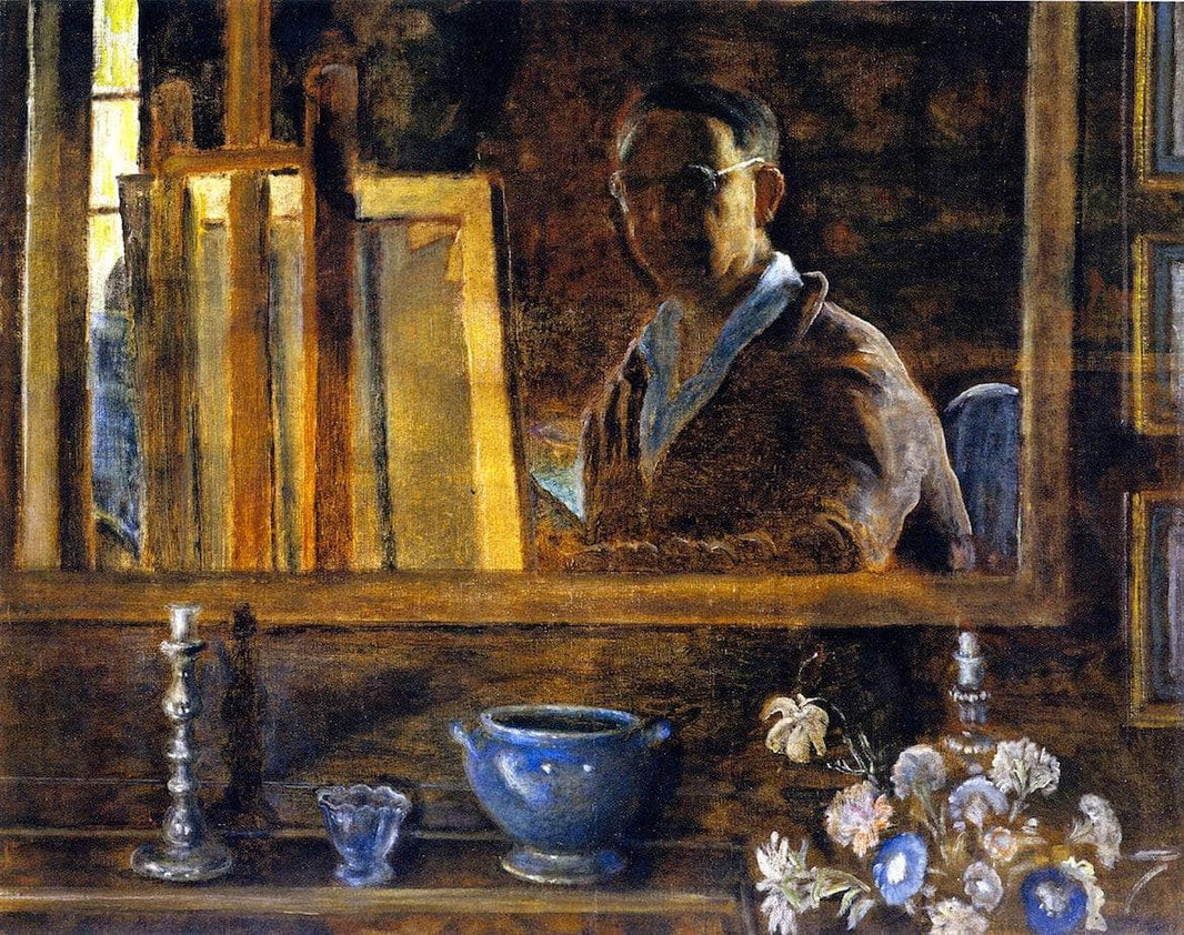 Self Portrait by Frederick Carl Frieseke — hand-painted still oil painting reproduction on canvas