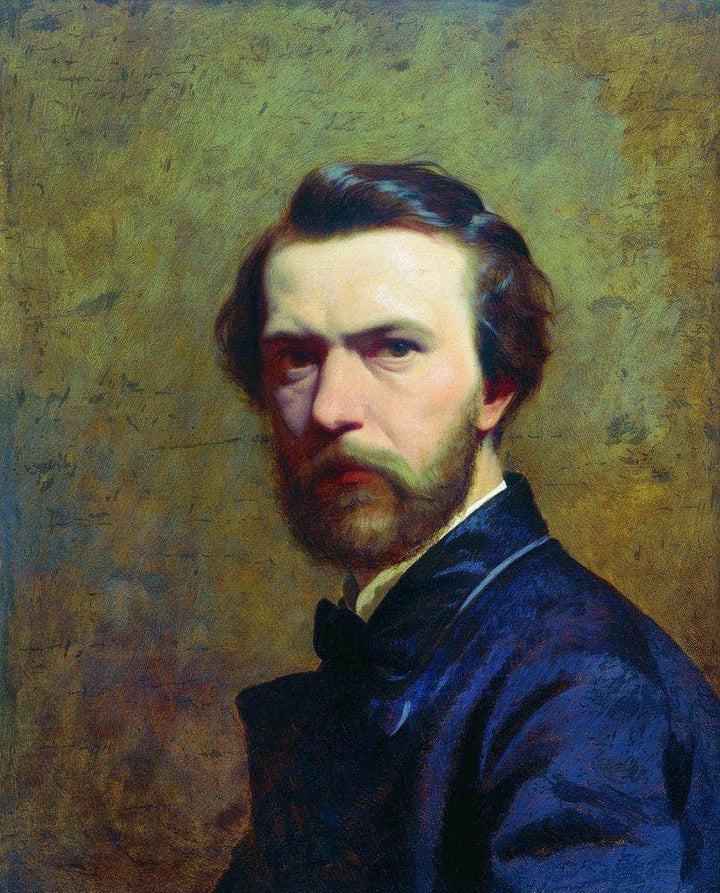 Self-portrait by Fyodor Bronnikov — hand-painted portrait oil painting reproduction on canvas