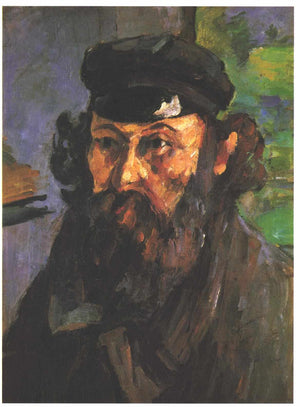 Self-Portrait in a Casquette - Paul Cezanne