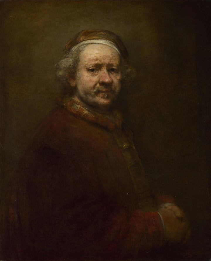 Self-portrait in at the Age of 63 by Rembrandt — hand-painted portrait oil painting reproduction on canvas