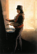 Self-portrait in the Studio by Francisco Goya — hand-painted portrait oil painting reproduction on canvas