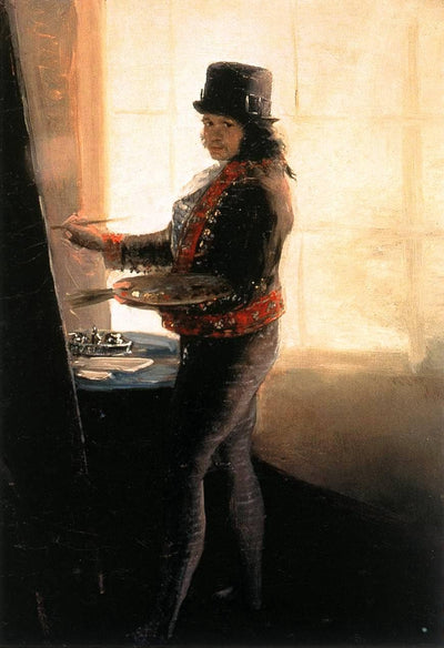 Self-portrait in the Studio in kitchen