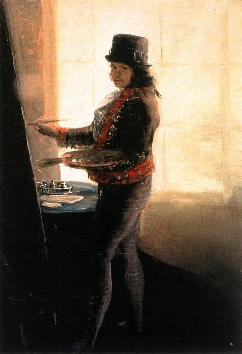 Self-portrait in the Studio on gallery wrap
