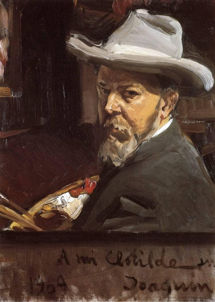 Self-Portrait by Joaquín Sorolla — hand-painted portrait oil painting reproduction on canvas
