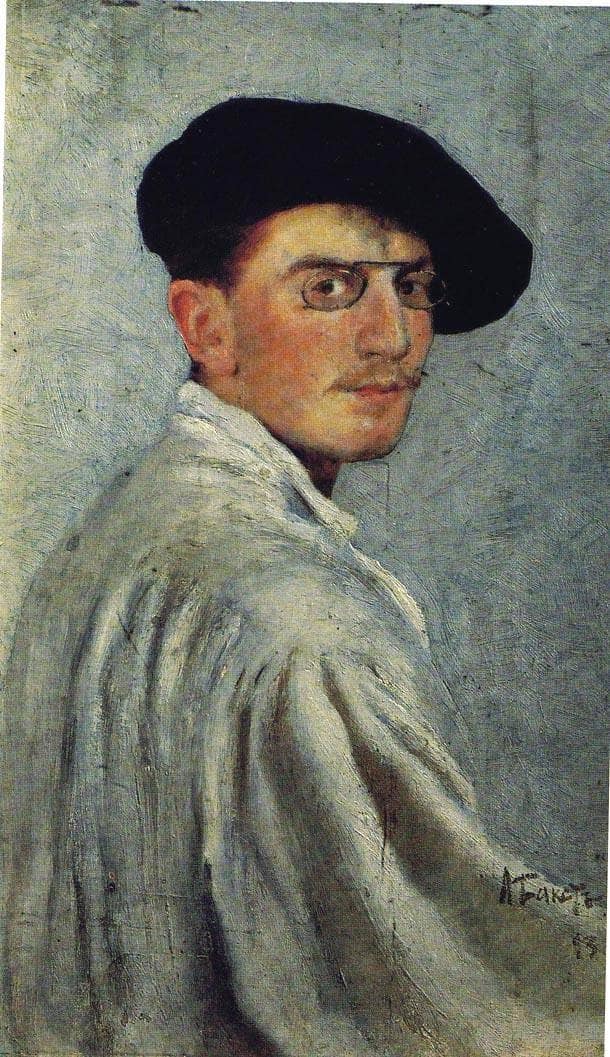 Self Portrait by Leon Bakst — hand-painted portrait oil painting reproduction on canvas