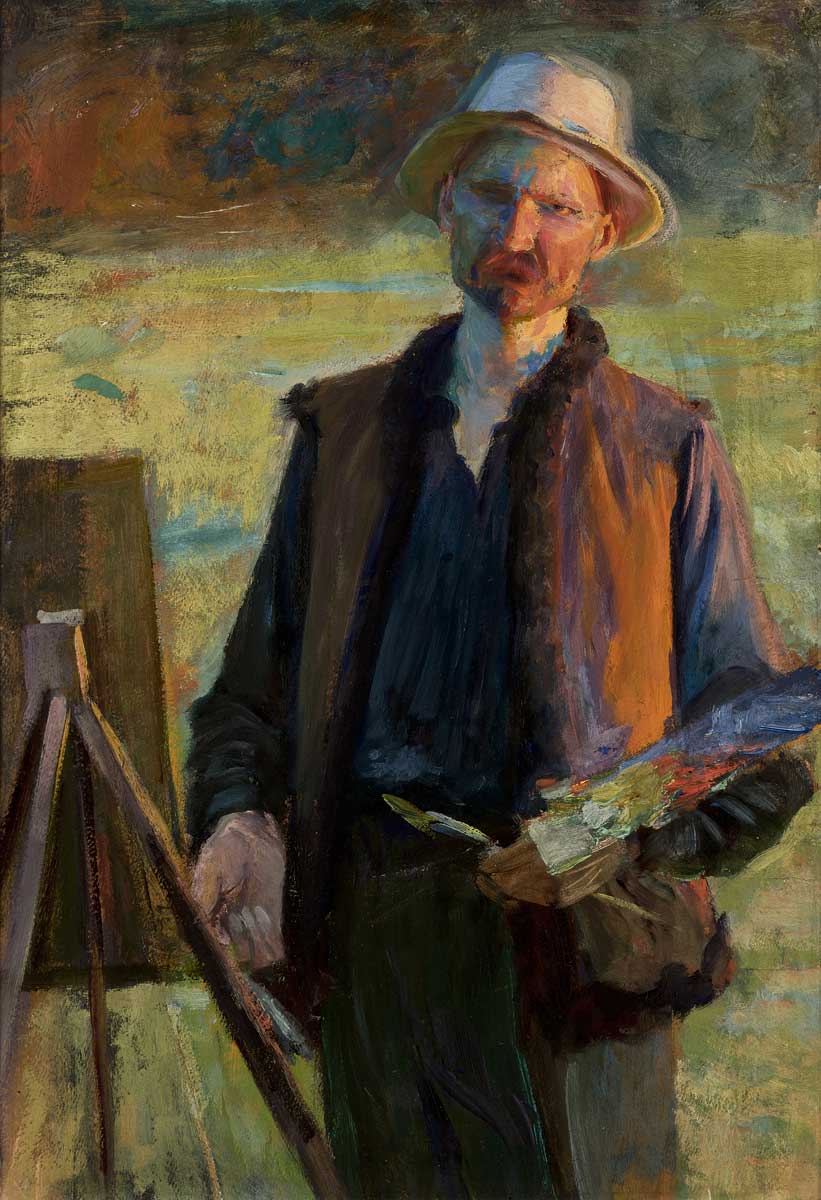 Self-Portrait by Leon WyczóÅkowski — hand-painted portrait oil painting reproduction on canvas