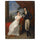 Self Portrait of the Artist with his wife in a Neoclassical interior and view of the Italian countryside in the distance in entryway