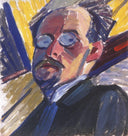 Self-portrait by Oleksandr Bogomazov — male oil painting wall art, Impressionism