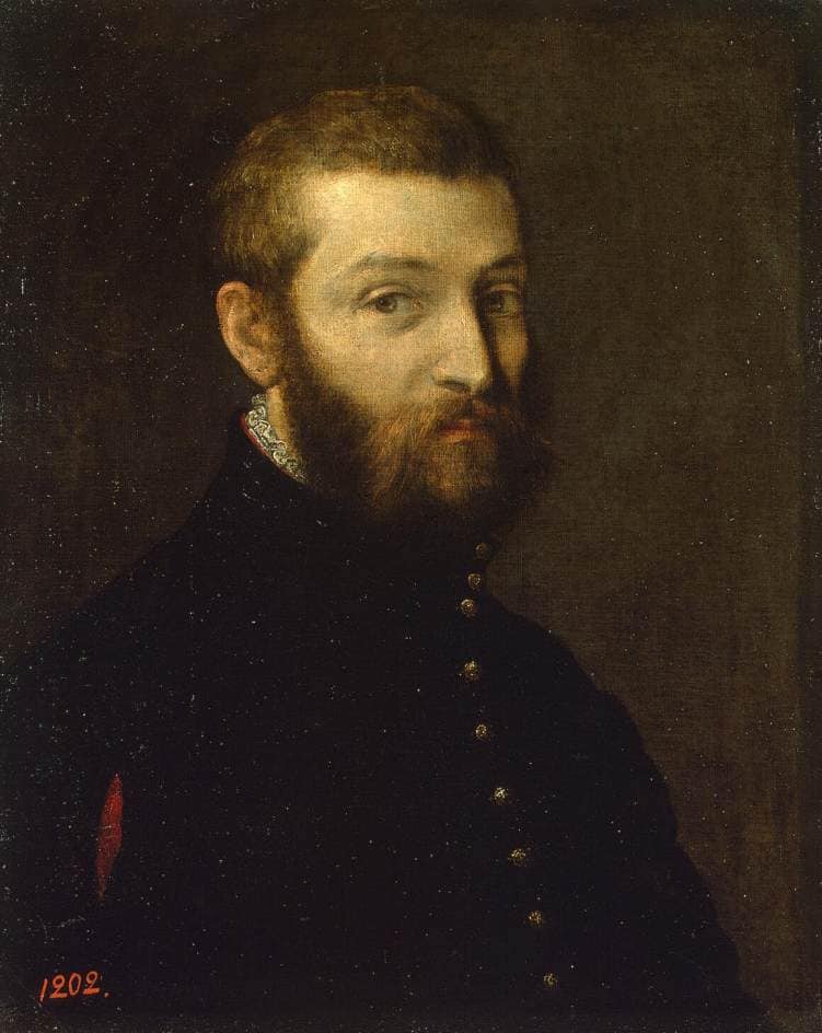 Self-Portrait by Paolo Veronese — hand-painted portrait oil painting reproduction on canvas