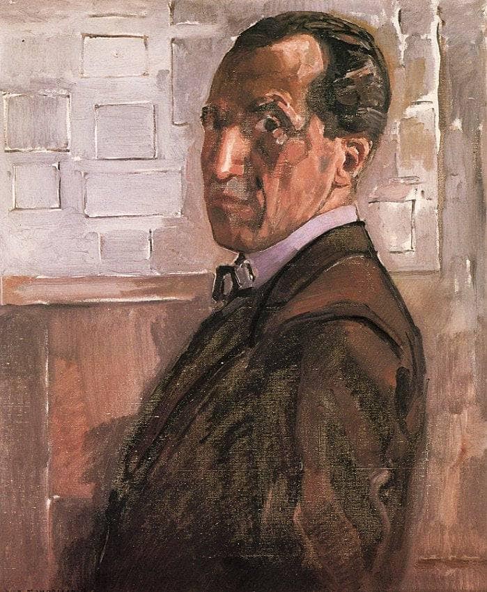 Self Portrait by Piet Mondrian — hand-painted portrait oil painting reproduction on canvas