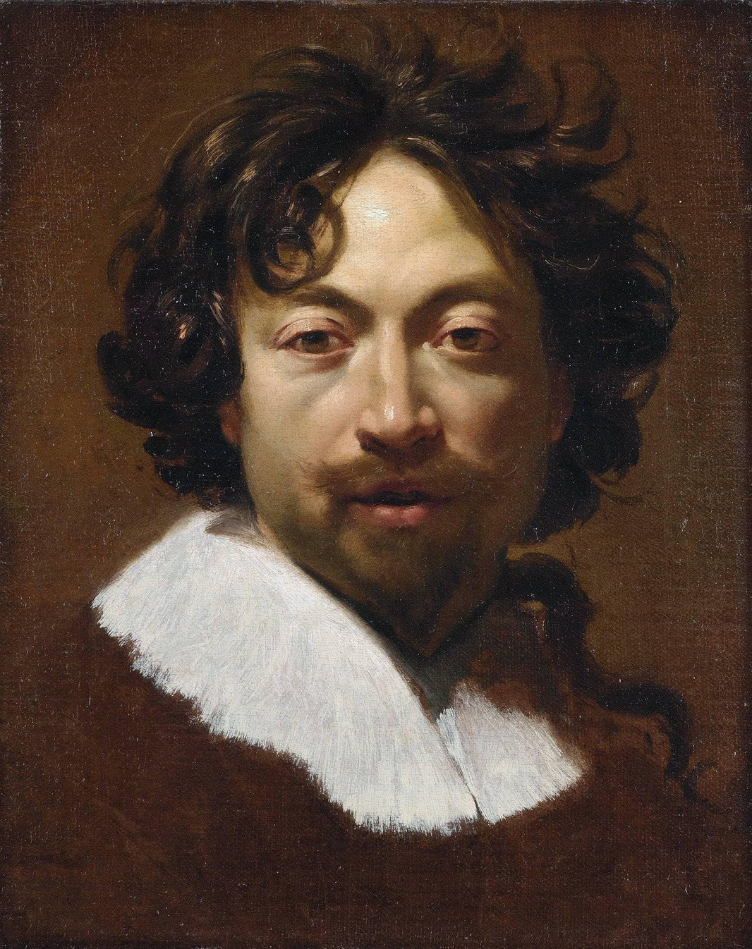 Self-portrait by Simon Vouet — hand-painted portrait oil painting reproduction on canvas