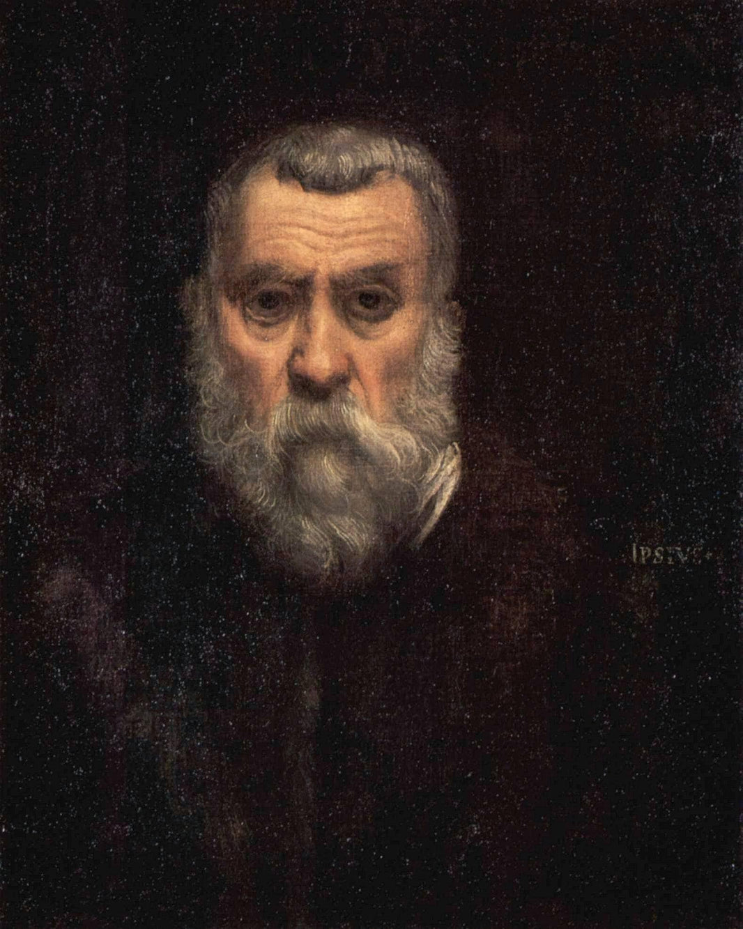 Self-Portrait by Tintoretto — hand-painted portrait oil painting reproduction on canvas