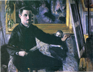 Self-Portrait with an Easel - Gustave Caillebotte