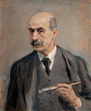 Self-Portrait with Brush - Max Liebermann